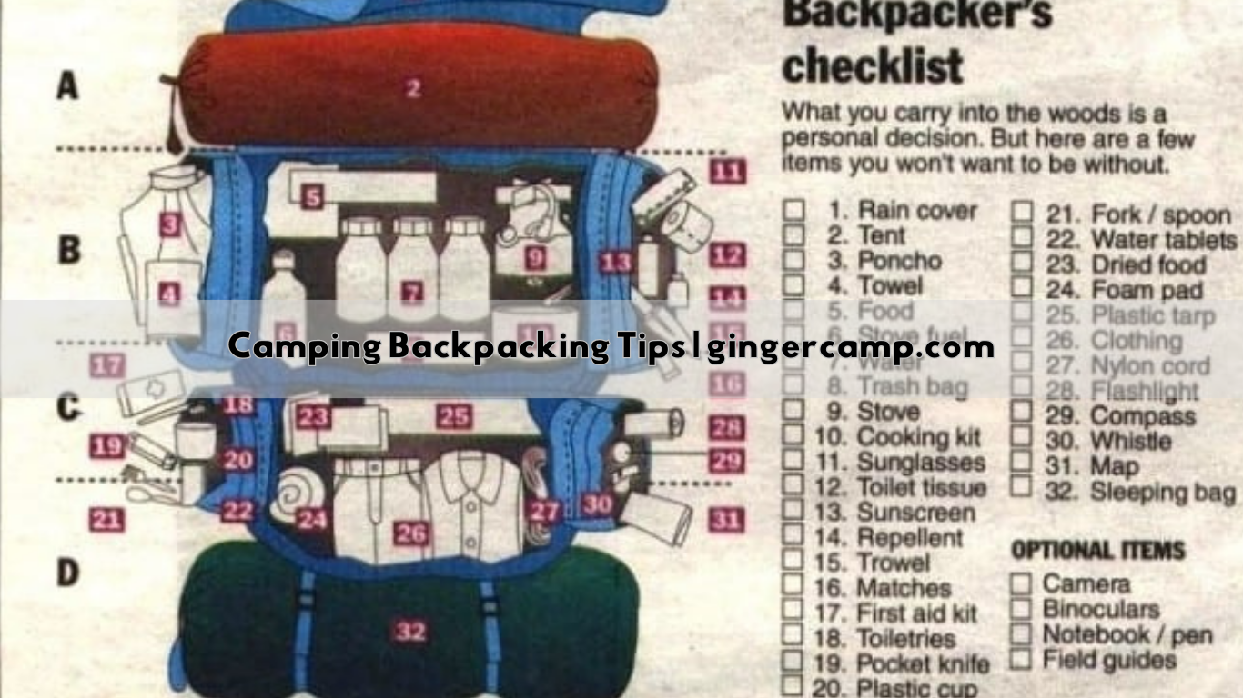 Camping Backpacking Tips